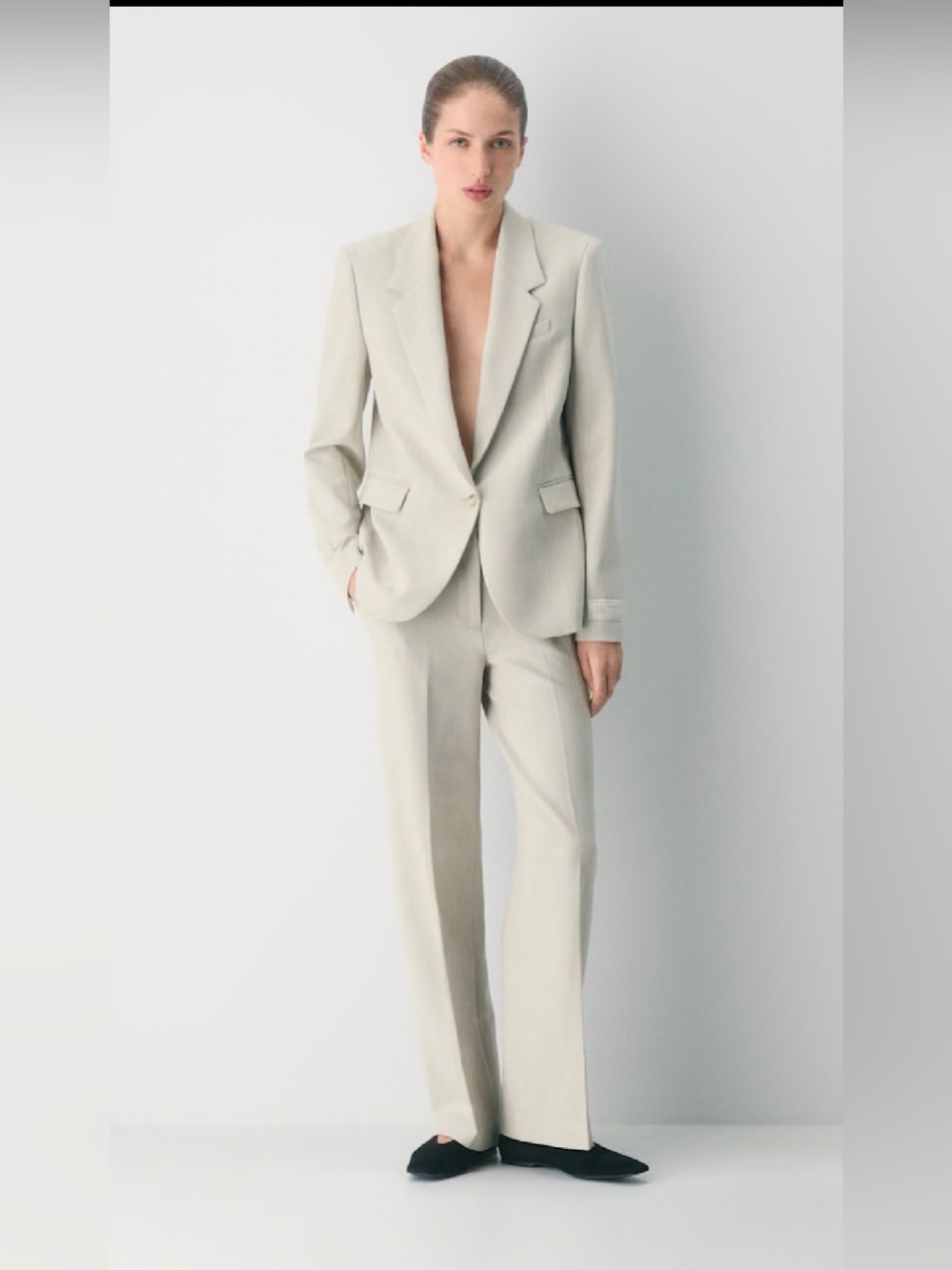 Aritzia The Limitless Pant Heather Matte Pearl